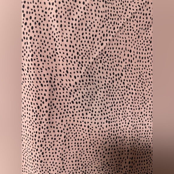 NWOT: ONE BY CHAPTER Pinkish Brown Skirt With Black Spots A-line Size Medium - Picture 4 of 7